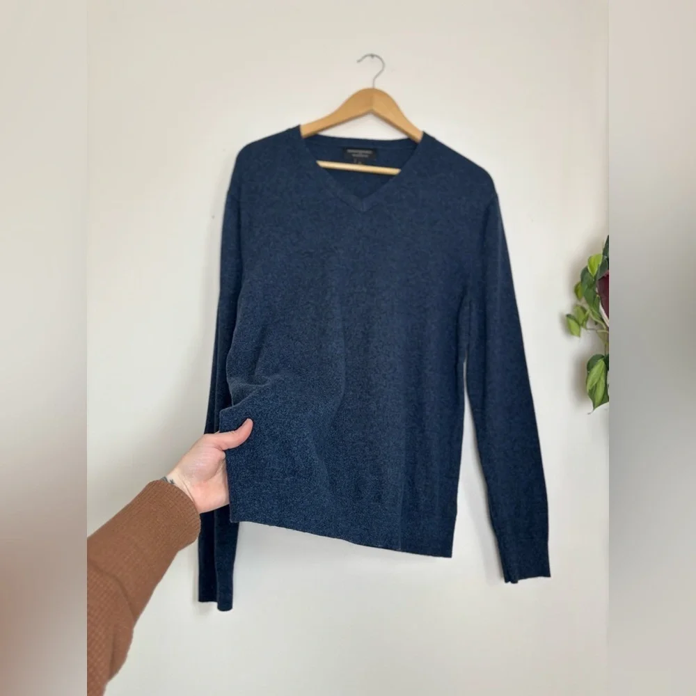 Banana Republic Premium Luxe Yarn Pullover In Blue